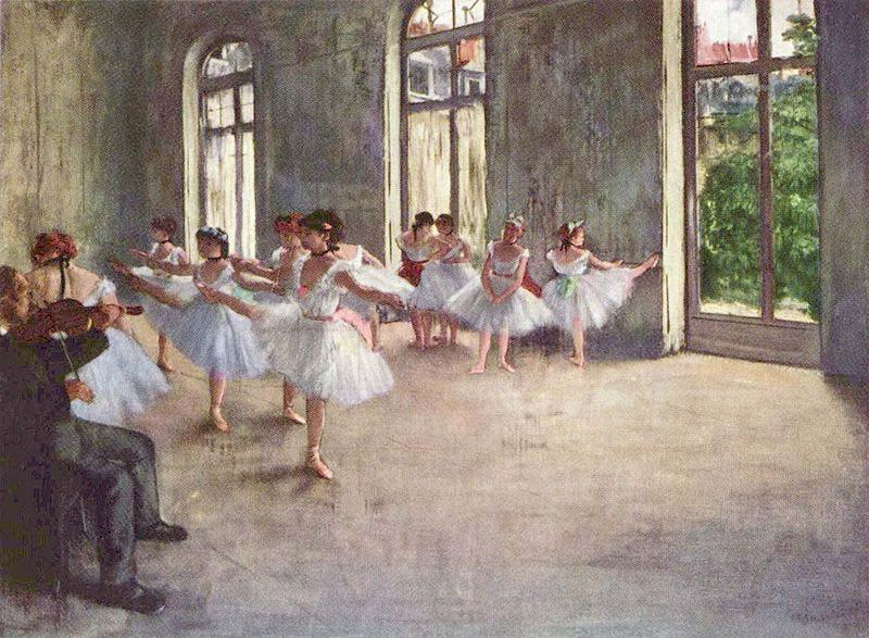 Edgar Degas Ballet Rehearsal France oil painting art